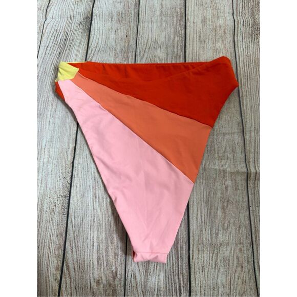 NWT L Space Luca Bikini Bottoms Sunbeam High Waisted Bright MSRP $106 - Picture 11 of 13